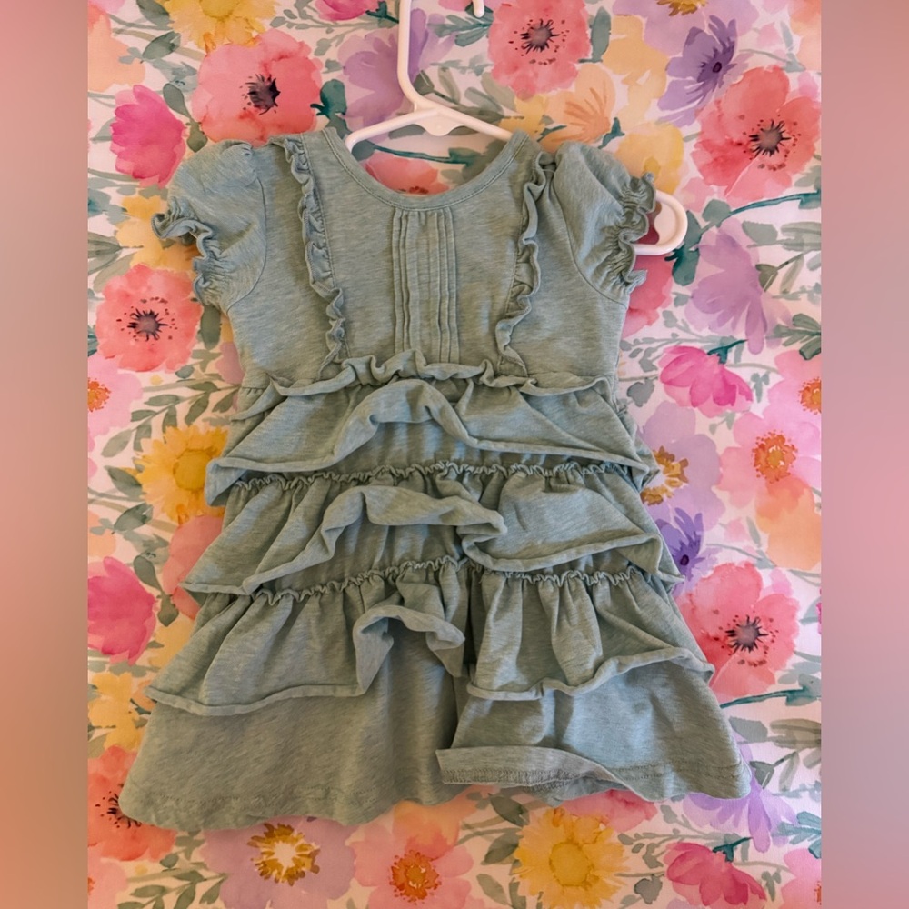 Matilda Jane Ruffled Kids Dress in Soft Blue